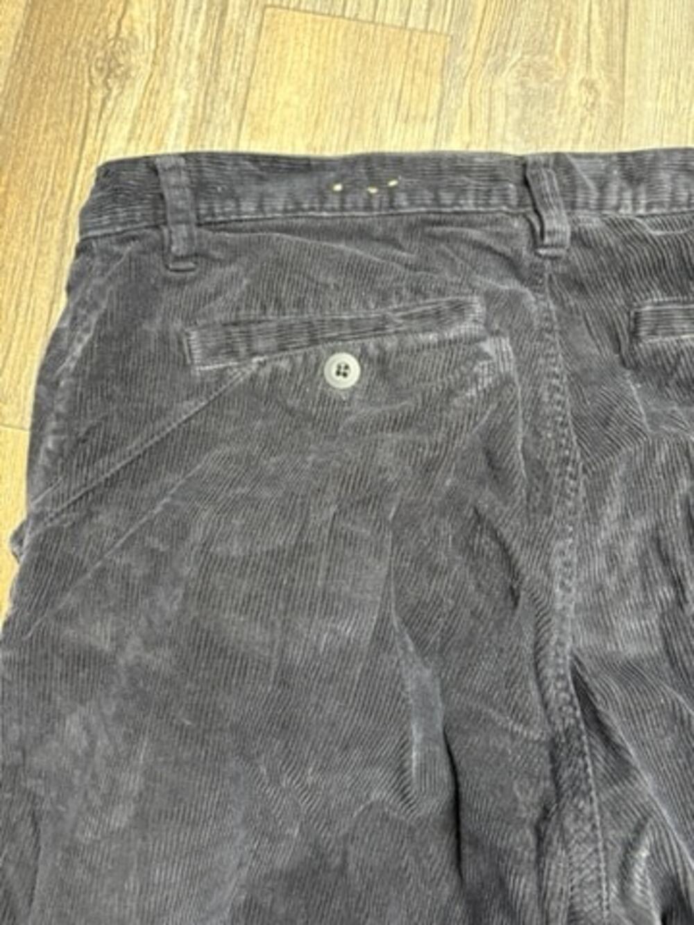 R&R Casuals Men's Corduroy Cargo Pants 34x32 Fader Black - Picture 4 of 7